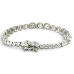925 Sterling Silver Circle Tennis Bracelet - 9.5 mm - Image 6