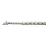 925 Sterling Silver Circle Tennis Bracelet - 9.5 mm - Image 3