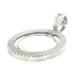 925 Sterling Silver Iced Out Rotating Picture Pendant - Image 6