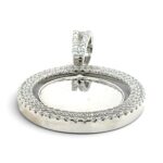 925 Sterling Silver Iced Out Rotating Picture Pendant - Image 8