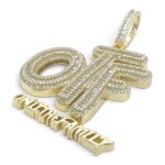 925 Sterling Silver Yellow Gold-Plated Only The Family Cz Pendant - Image 2