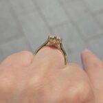 18k Yellow Gold Lab Grown Marquise Diamond Set Ring - Image 10