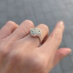 925 Sterling Silver Clover Onyx Ring - 14 mm - Image 9