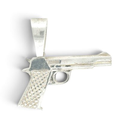 925 Sterling Silver Pistol Pendant