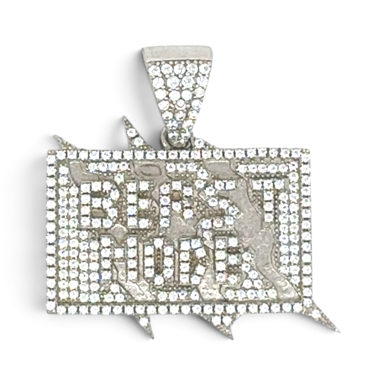925 Sterling Silver Beast Mode Cz Pendant - Image 1