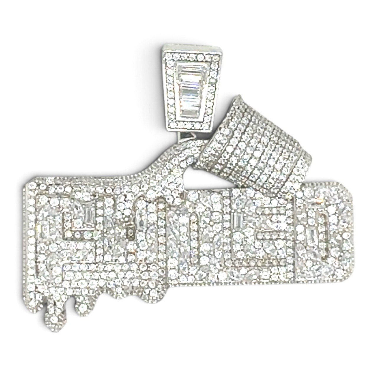 925 Sterling Silver FADED Cz Pendant - Image 1