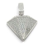 925 Sterling Silver Diamond Cz Pendant - Image 2