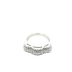 925 Sterling Silver Cz Signet Ring - SR00241