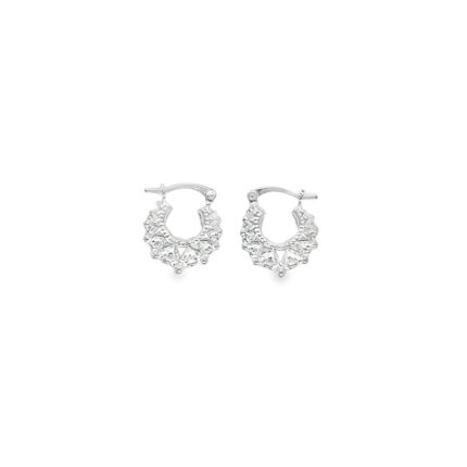 925 Sterling Silver Creole Earrings - 20 mm
