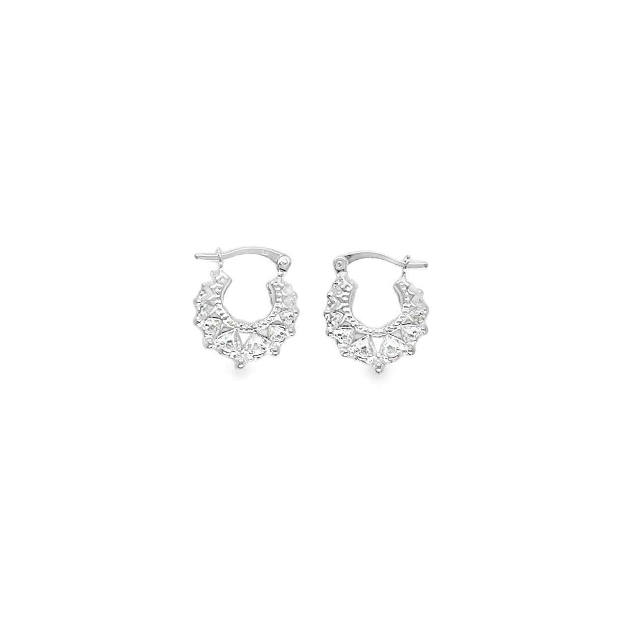 925 Sterling Silver Creole Earrings - 20 mm - Image 1