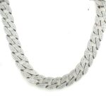 925 Sterling Silver Cz Cuban Chain  - 10.5 mm - Image 2